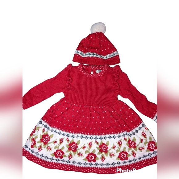 Max Studio Other - Christmas/Holiday Sweater Dress with Matching Hat